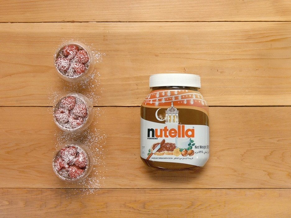 Rose Water with Nutella Chocolate Mousse