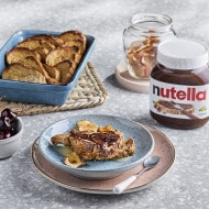 Baked French Toasts with Nutella® and Dried Apples 