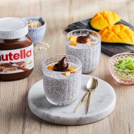 Overnight Oats with Chia Seeds, Mangoes & Nutella®