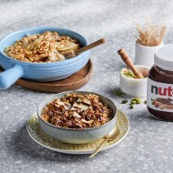 Baked Porridge with Apples & Nutella® 
