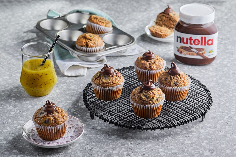 Oat Tahini Muffin with Nutella®