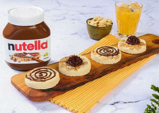 Halwa Ramlia with Nutella® and Raisin