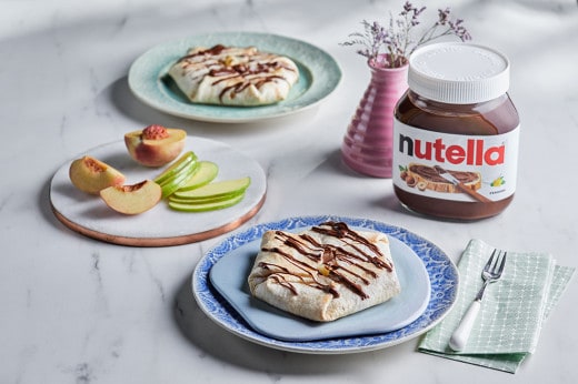 Peach & Apple Tortilla Pockets with Nutella®