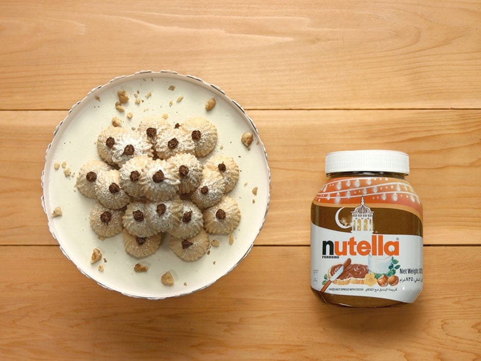 Walnut Maamoul with Nutella