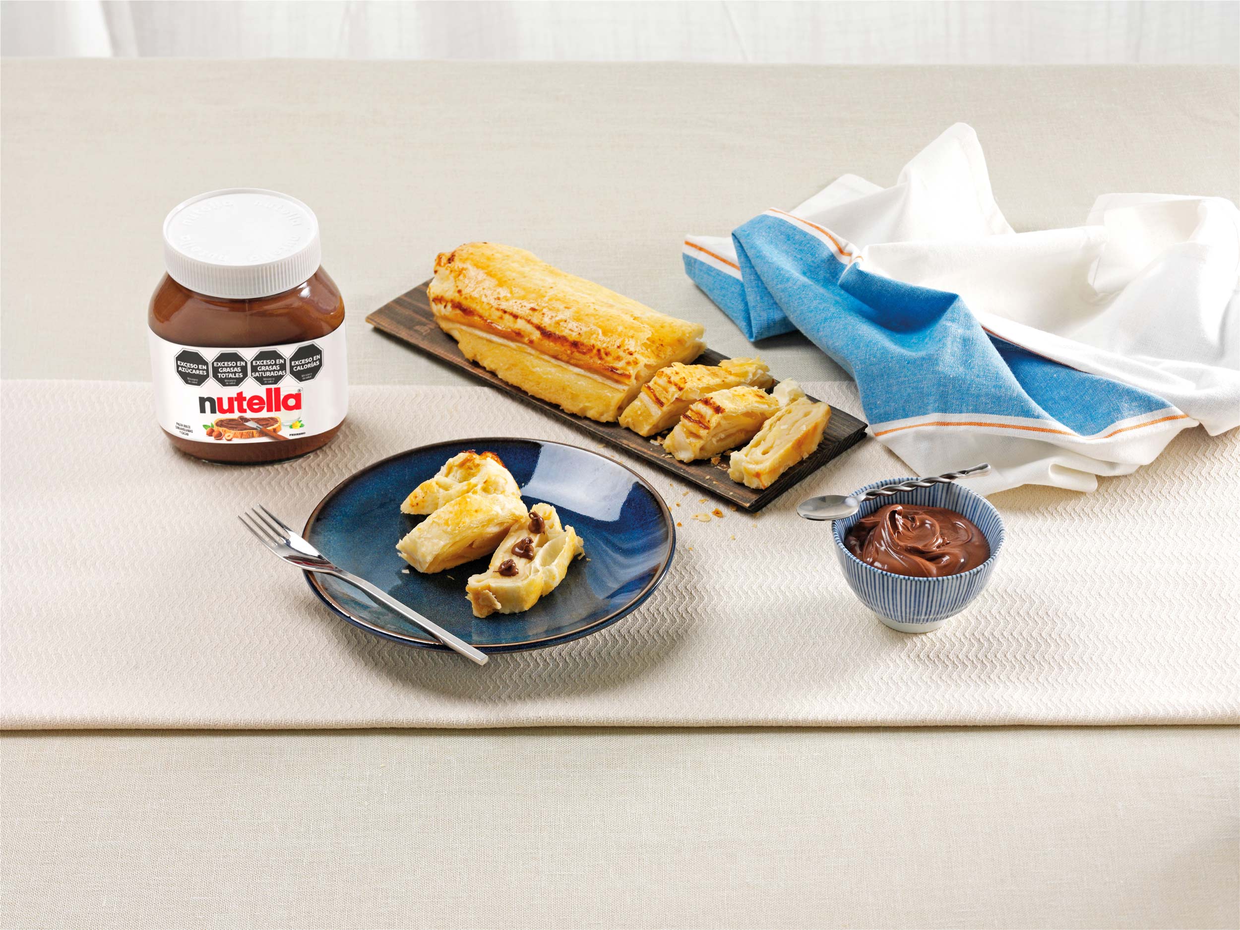 Arrollado de fruta con Nutella®