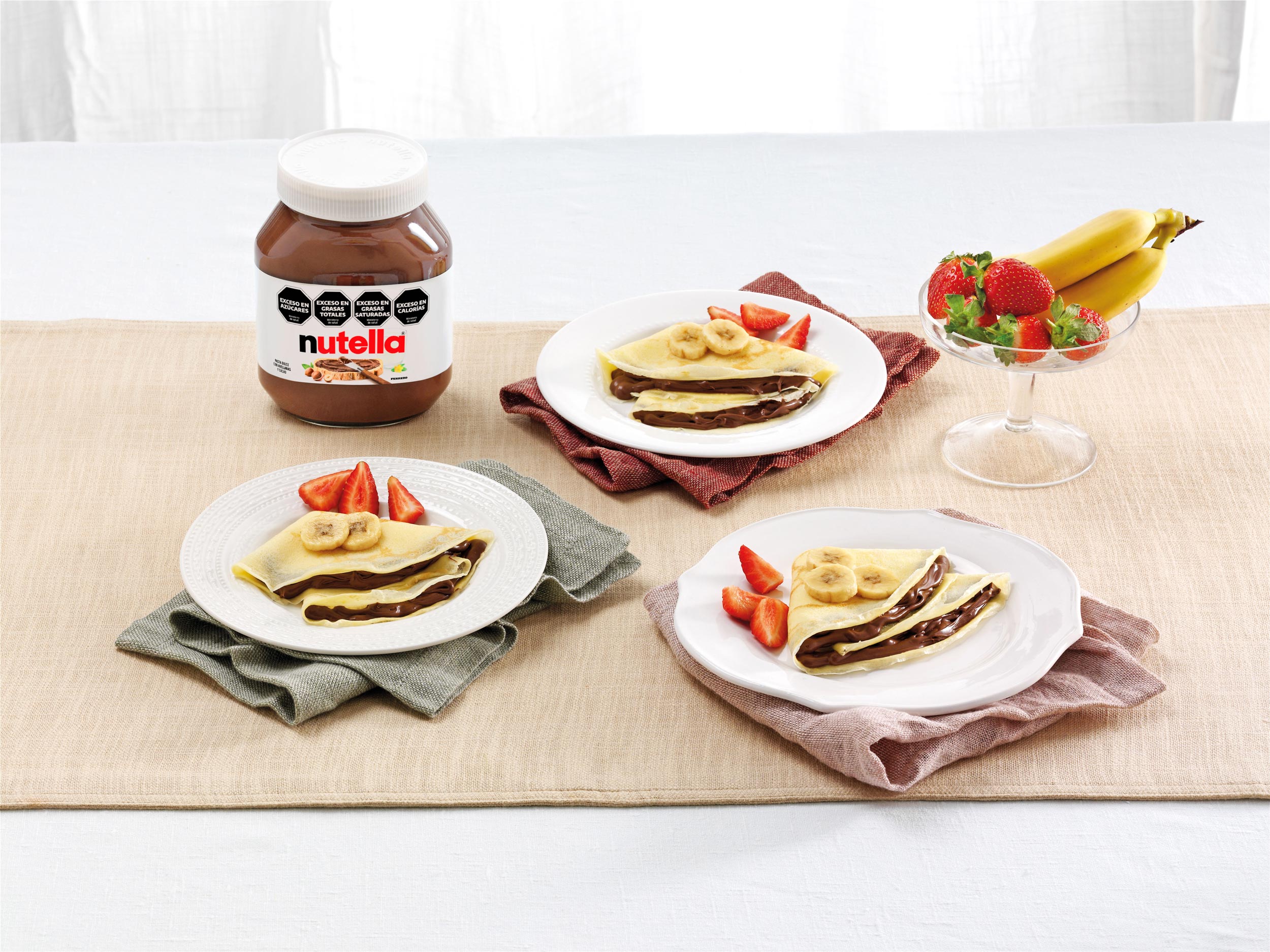Crepes con Nutella® y fruta