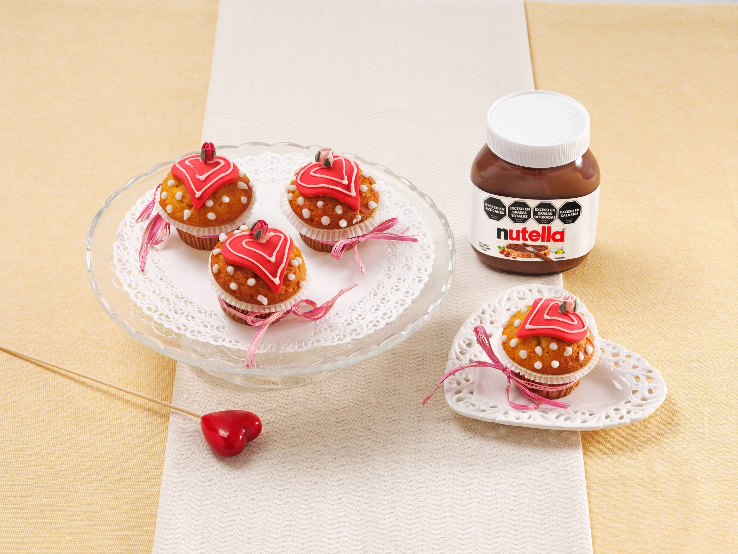 Cupcakes de San Valentín con Nutella®