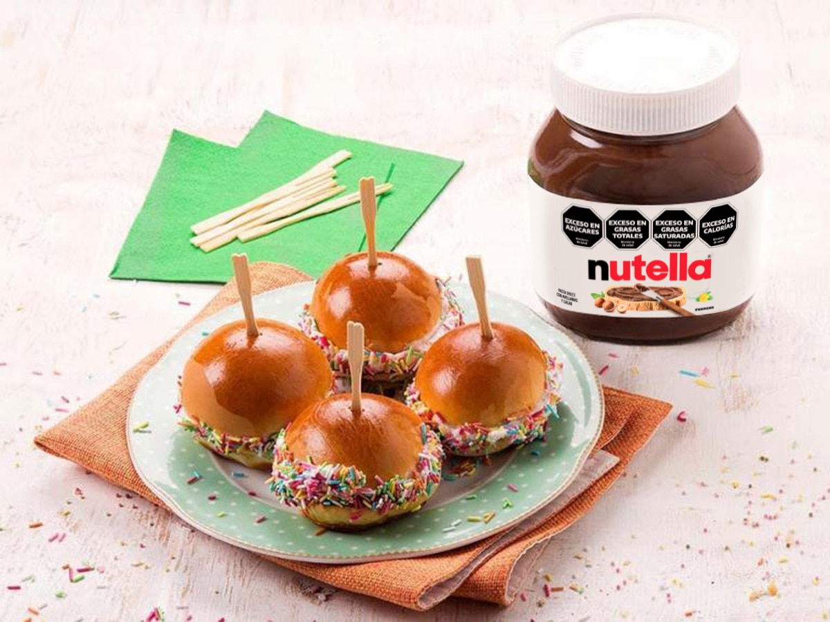 Pan con Nutella® y chispas de azúcar 