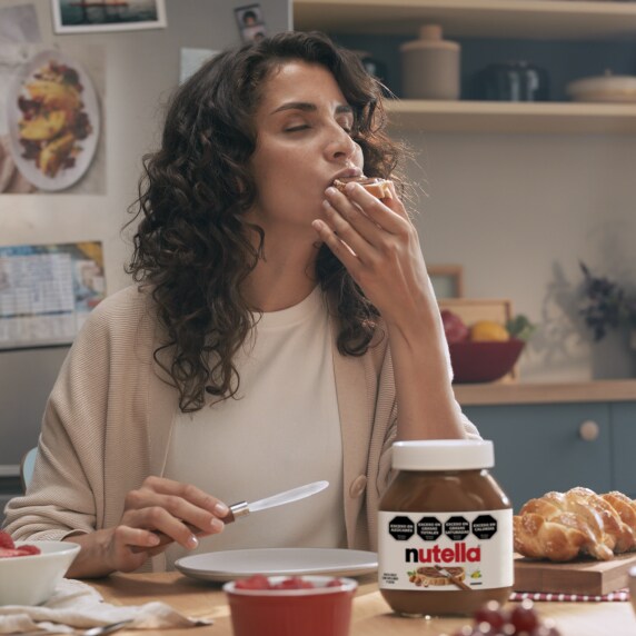 Sacáte una foto con Nutella