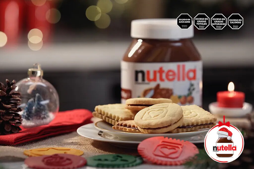 Sándwich de galletitas navideñas de Nutella<sup>®</sup>
