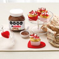 Valentine's Muffins with Nutella® and Walnuts
