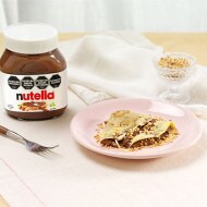 Crepes with Nutella® and Hazelnuts