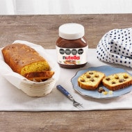 Sliced Brioche with Nutella