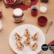 Arbolito de hojaldre por Nutella