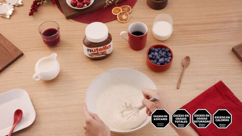 Muffins de navidad por Nutella - step 1