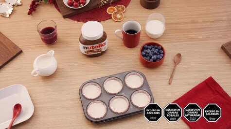 Muffins de navidad por Nutella - step 2