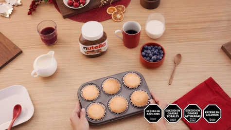 Muffins de navidad por Nutella - step 3