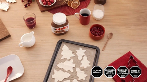 Arbolito de hojaldre por Nutella - step 1