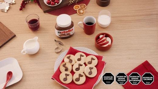 Galletas musicales por Nutella