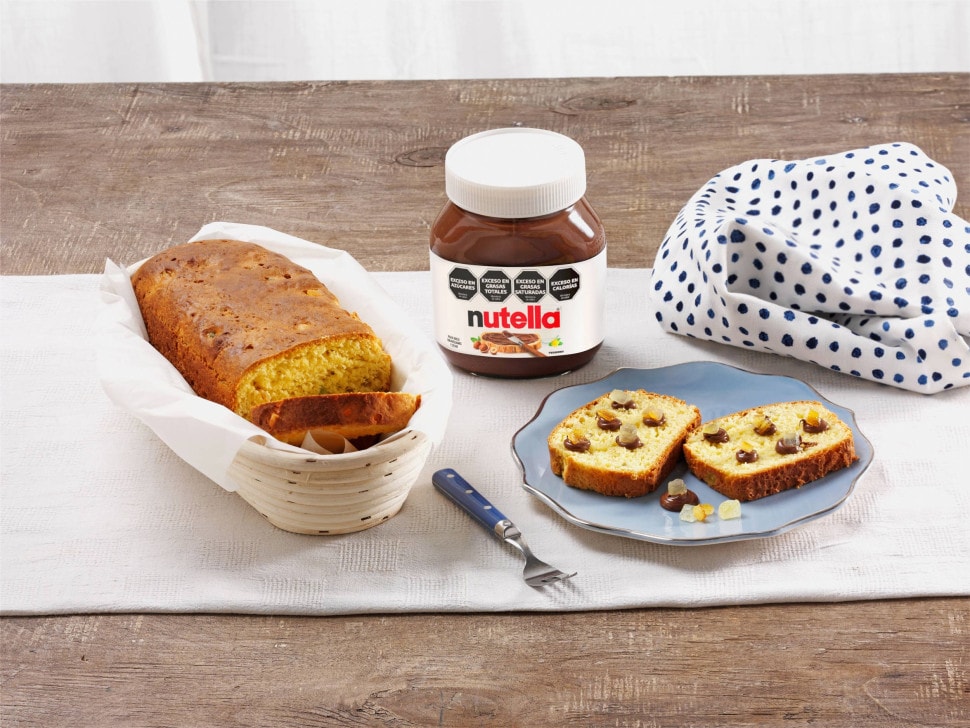 Sliced Brioche with Nutella