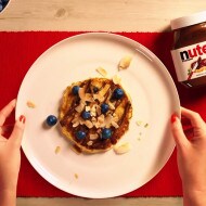 Blueberry Pancakes with NUTELLA® and toasted coconut
