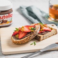 Toasted Sourdough with Nutella®, Strawberries, Passionfruit & Mint