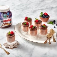 Mousse with Nutella® and Rose Water