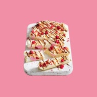 Nutella Rocky Road with Coconut, Freeze Dried Raspberries, Marshmallows & Macadamia