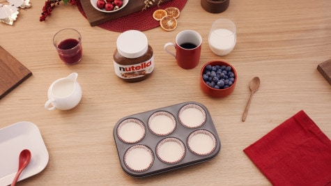 Christmas Flower Cupcake with Nutella® step 2