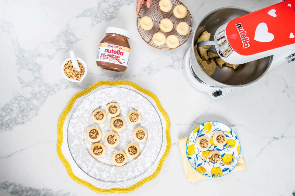 Nutella® Thumbprint Cookies by Katherine Sabbath