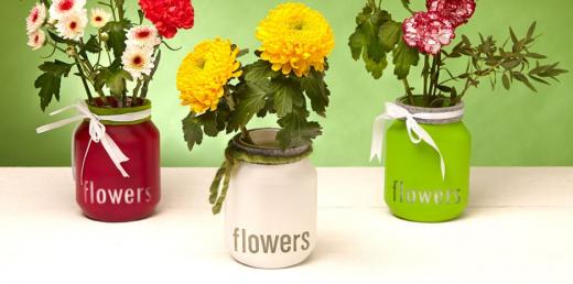 Do it Yourself Home ideas. Nutella® Flowers Jar