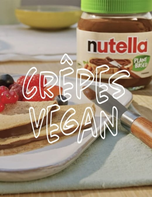 Vegan pannkoogid ja Nutella® Plant-Based