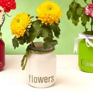 Do it Yourself Home ideas. Nutella® Flowers  Jar