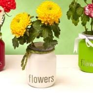 Do it Yourself Home ideas. Nutella® Flowers  Jar