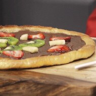 Pizza aux fruits et au Nutella® pour le déjeuner