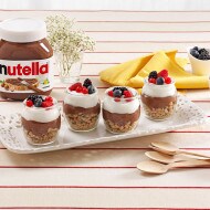 Verrines de yaourt et muesli au Nutella®