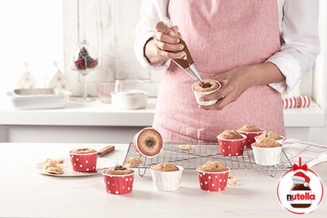Cupcakes aux noisettes et cœur fondant au Nutella® 3 | Nutella