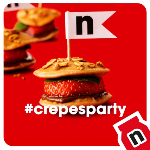 Pancake original aux fraises | Nutella