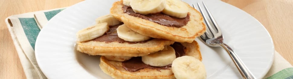 Bananalicious Nutella® pancackes