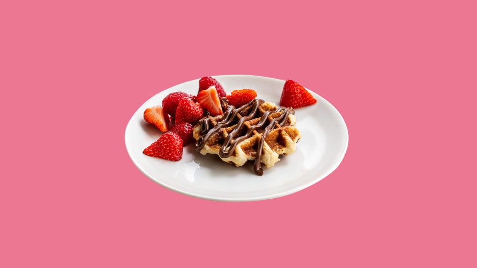 Gaufre de Liège aux fruits et au Nutella® 