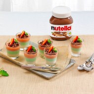 Tricolour panna cotta with Nutella®