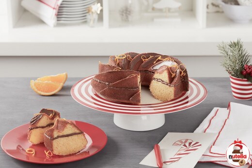 Коледен портокалов кекс във форма на венец с Nutella®