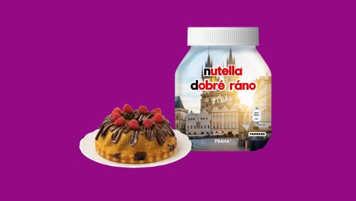 Кралски кекс, декориран с Nutella®