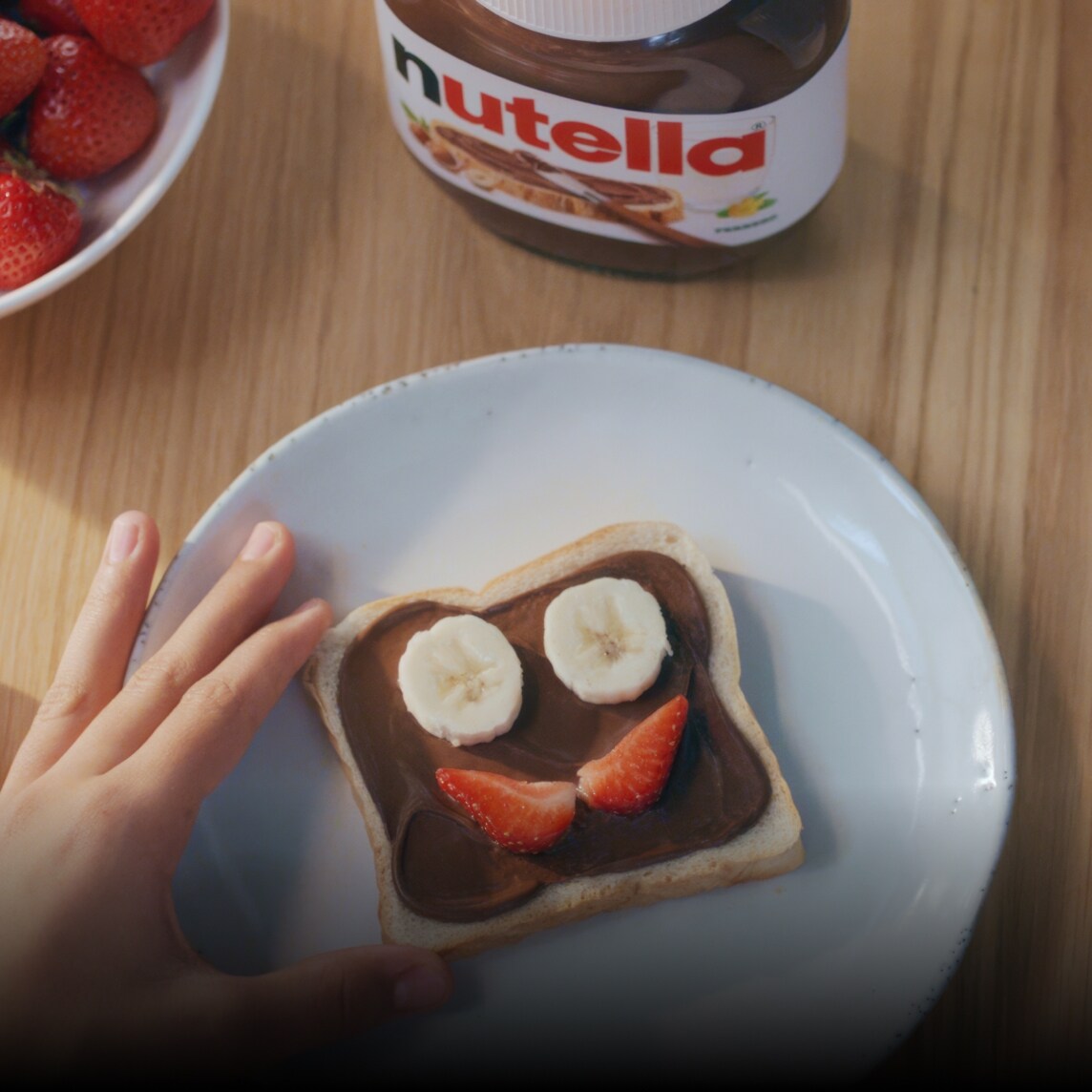 Crie uma arte inspirada em Nutella.