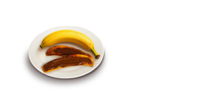 Banana-da-terra com Nutella