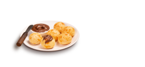 Pão de queijo com Nutella