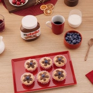 Cupcake de Flores Natalinas com Nutella®