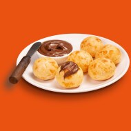 Pão de queijo com Nutella