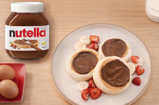 Panquecas com Nutella 