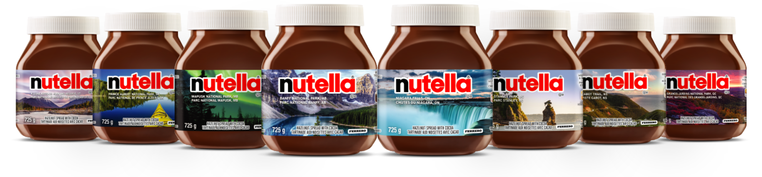 8 specially marked Nutella products